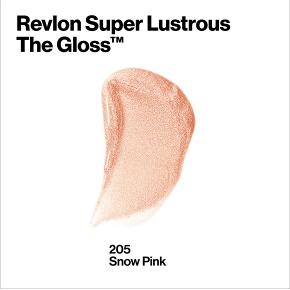 NWT Revlon Super Lustrous Lip Gloss in Snow Pink 205 - Picture 3 of 3